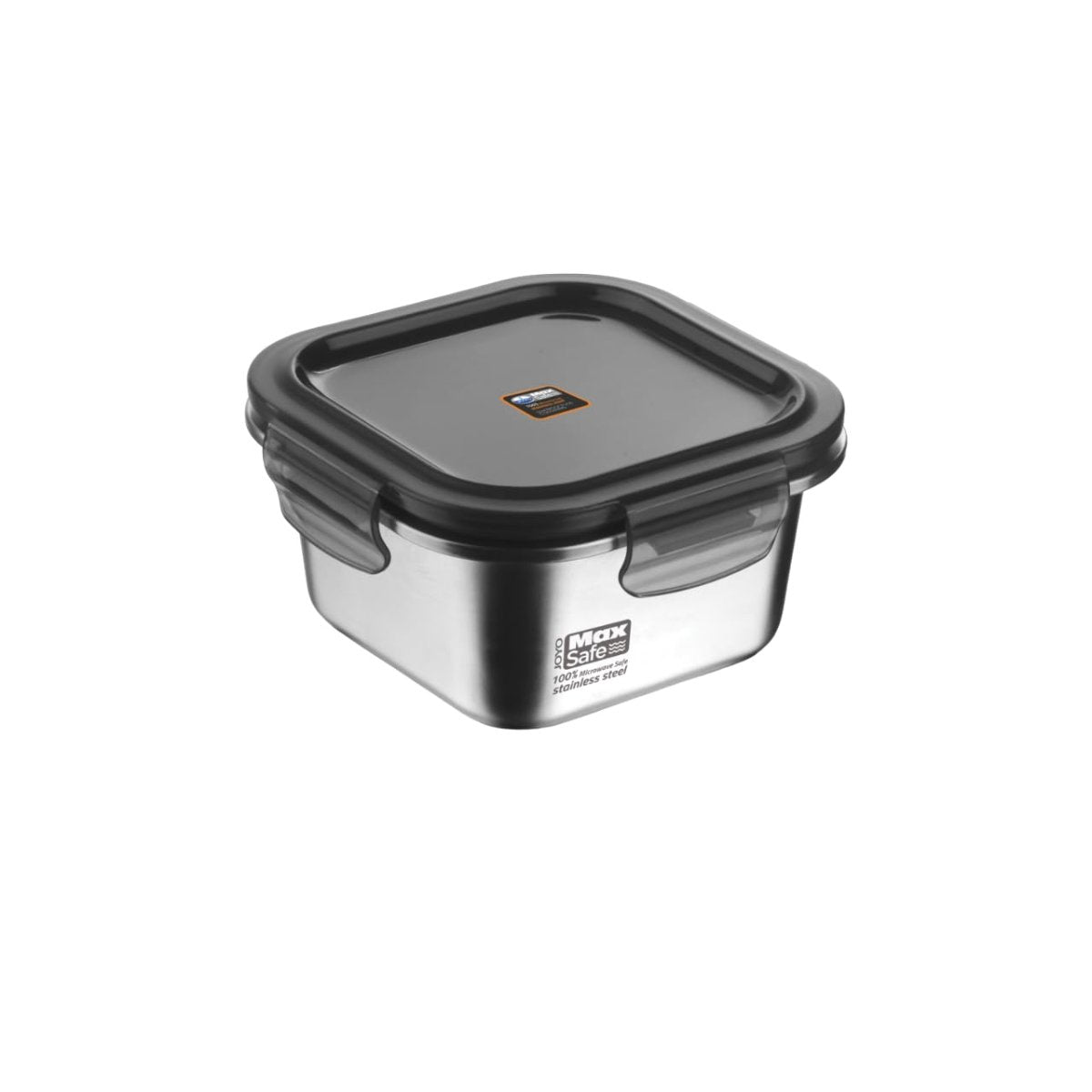 Joyo MaxSafe - India's First 100% Microwave Safe Stainless Steel Leakproof Food Storage Container - 600ML, Square - 3503