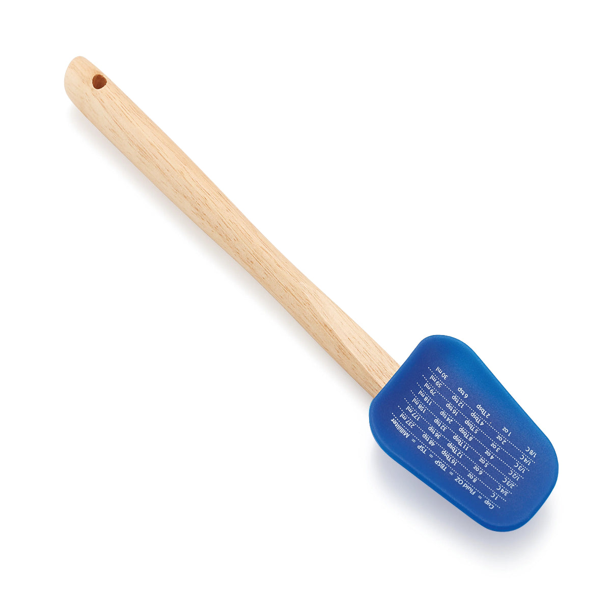 Rena Silicone Cupped Spatula (Wooden Handle) | Total Length 110 mm | Made From Food-Grade Silicone, Long, Strong And Comfortable Slip Free Wooden Handle - 30501