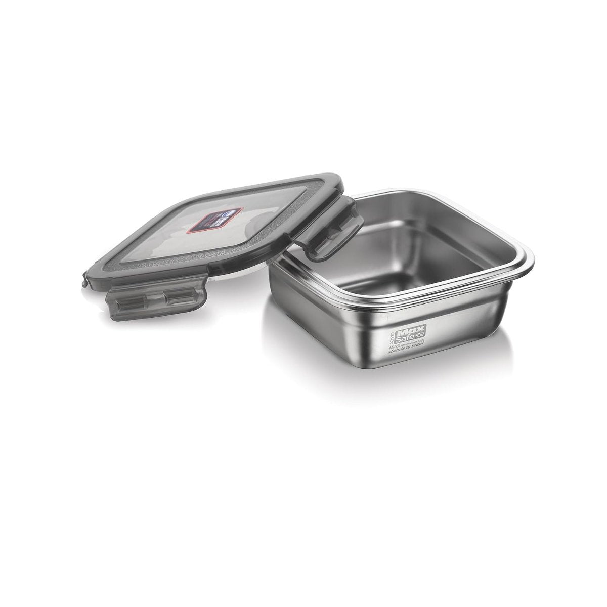 Joyo MaxSafe - India's First 100% Microwave Safe Stainless Steel Leakproof Food Storage Container - 400ML, Square - 3502