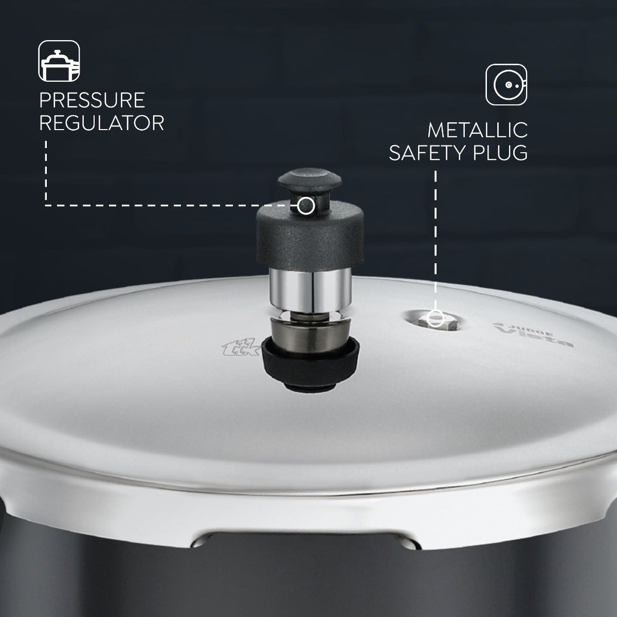 Judge Vista HA Outer Lid 5L by Prestige | Induction Friendly