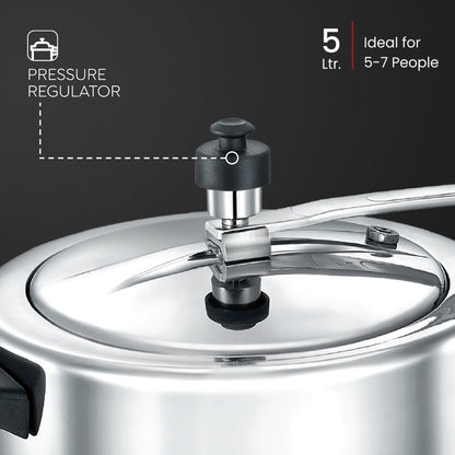 Judge Basics Inner Lid 5L Aluminum Pressure Cooker by Prestige