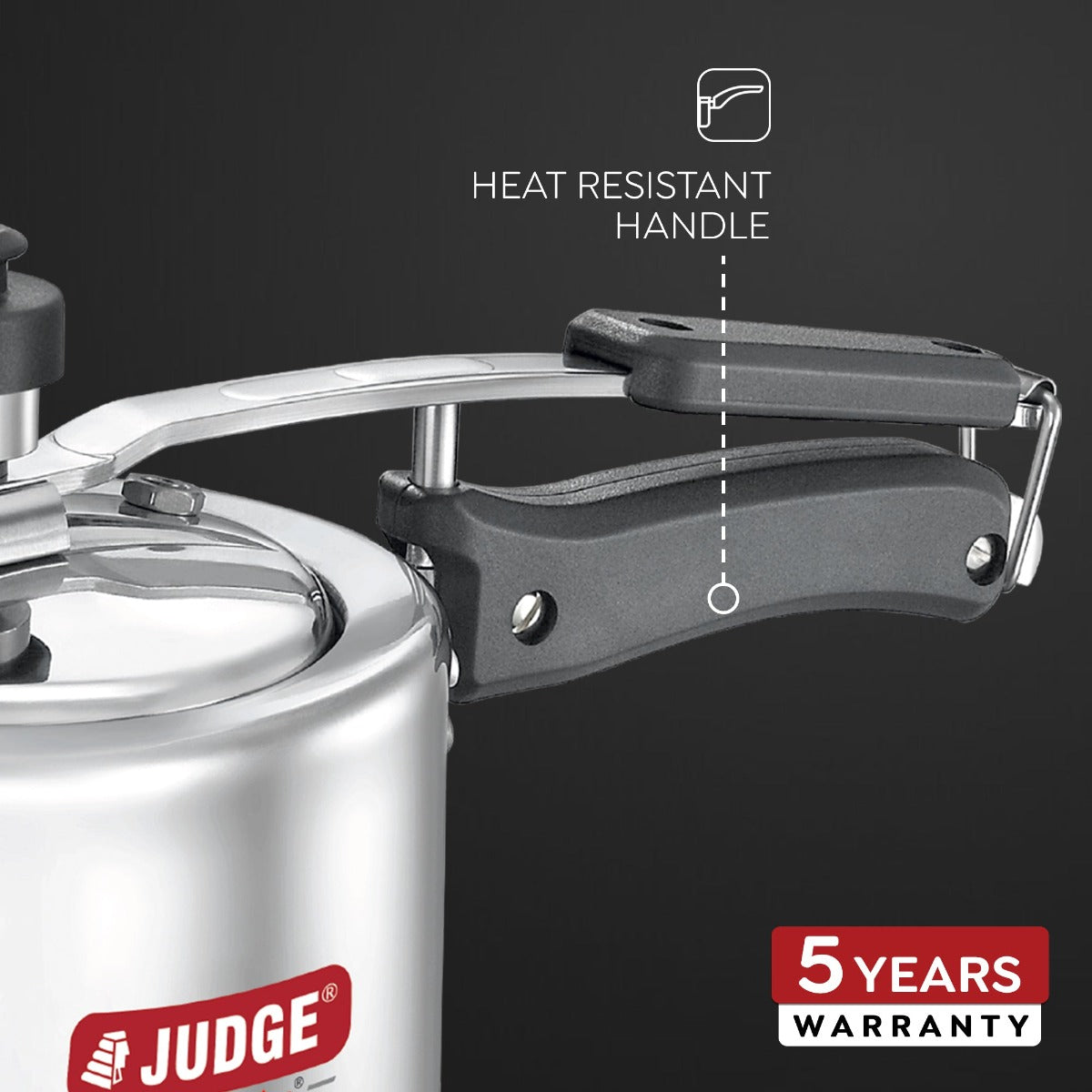 Judge Basics Inner Lid 5L Aluminum Pressure Cooker by Prestige