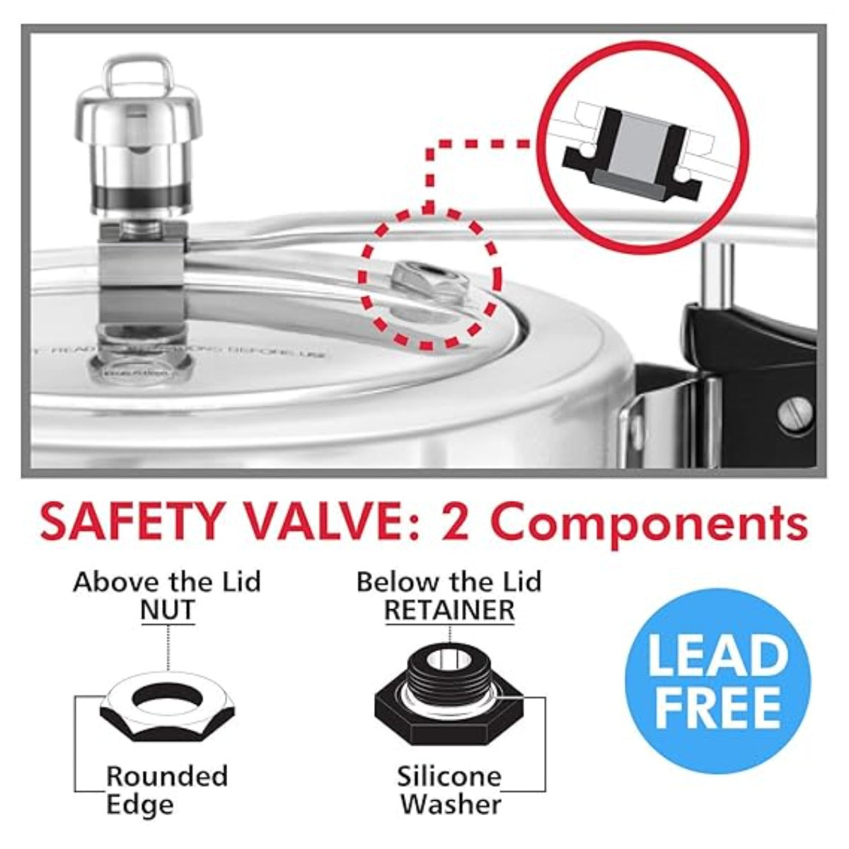 Hawkins Safety Valve for Cooker Size 1.5L to 14L (SV)