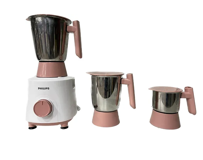 PHILIPS HL7535/00 Daily Collection 500 Mixer Grinder (3 Jars, Peach)