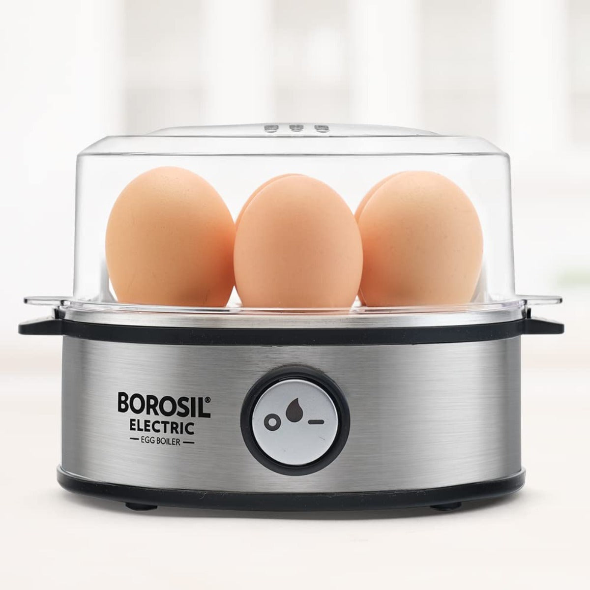 BOROSIL Electric 7 Egg Boiler w/ Steaming Bowl