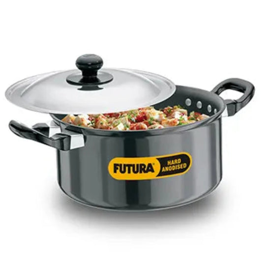 Futura Hard Anodised Cook-n-Serve Stewpot With Stainless Steel Lid (AST225)