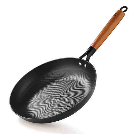 Bergner Odin 20 cm Cast Iron Frypan with Wooden Handle (Induction Base)