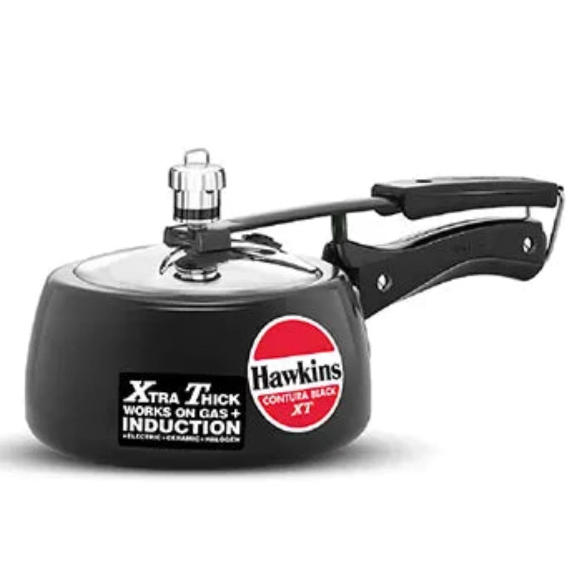 Hawkins Contura Black XT Hard Anodised Pressure Cooker | Induction Compatible