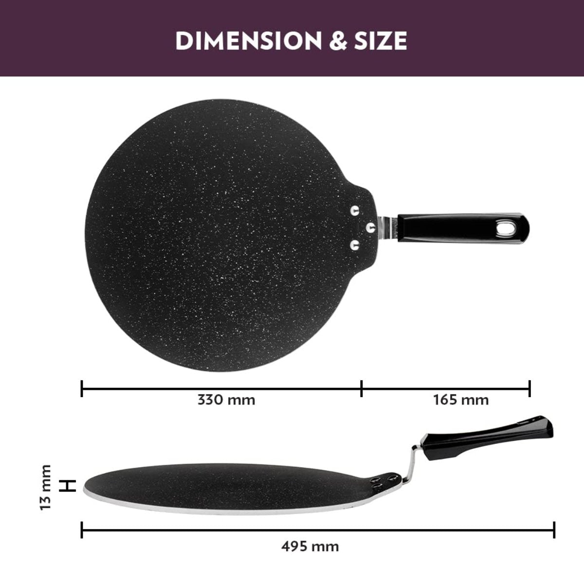 Borosil Granito Nonstick Dosa Tawa