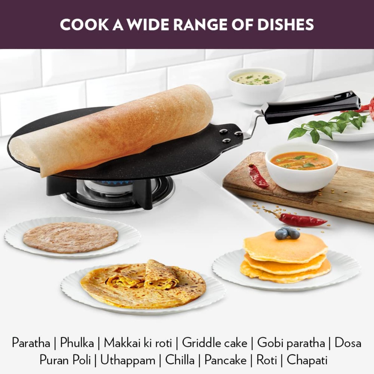 Borosil Granito Nonstick Dosa Tawa