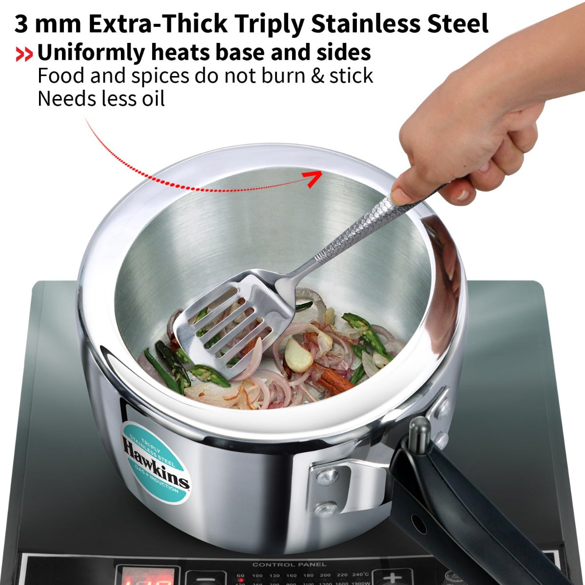 Hawkins Tri-Ply Stainless Steel Pressure Cooker