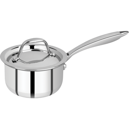 Bergner Argent Mini Triply Saucepan with Lid- 12 cm, 0.8 Ltr