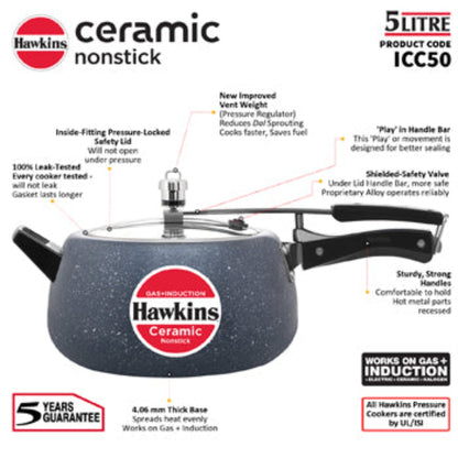 Hawkins Ceramic Nonstick Pressure Cooker