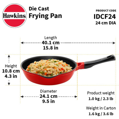 Hawkins Die Cast Non-Stick Frying Pan/Skillet | Induction Compatible