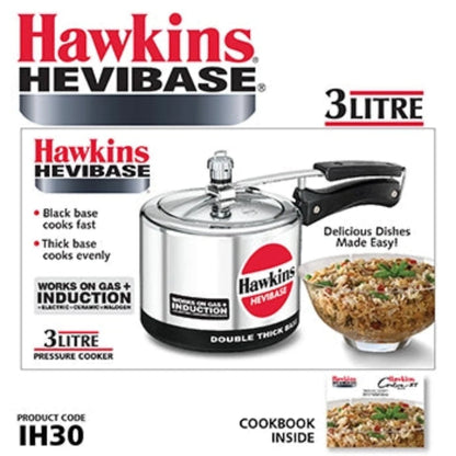 Hawkins Hevibase Aluminium Pressure Cooker | Induction Compatible