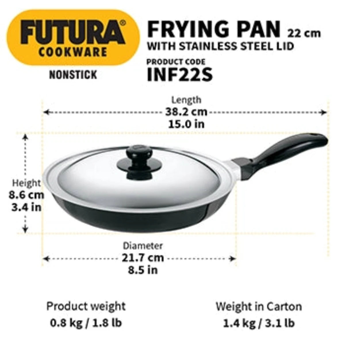 Futura Nonstick Induction Friendly Frying Pan By Hawkins