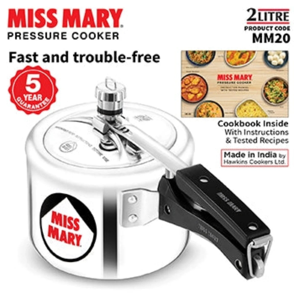 Hawkins Miss Mary Aluminium Pressure Cooker