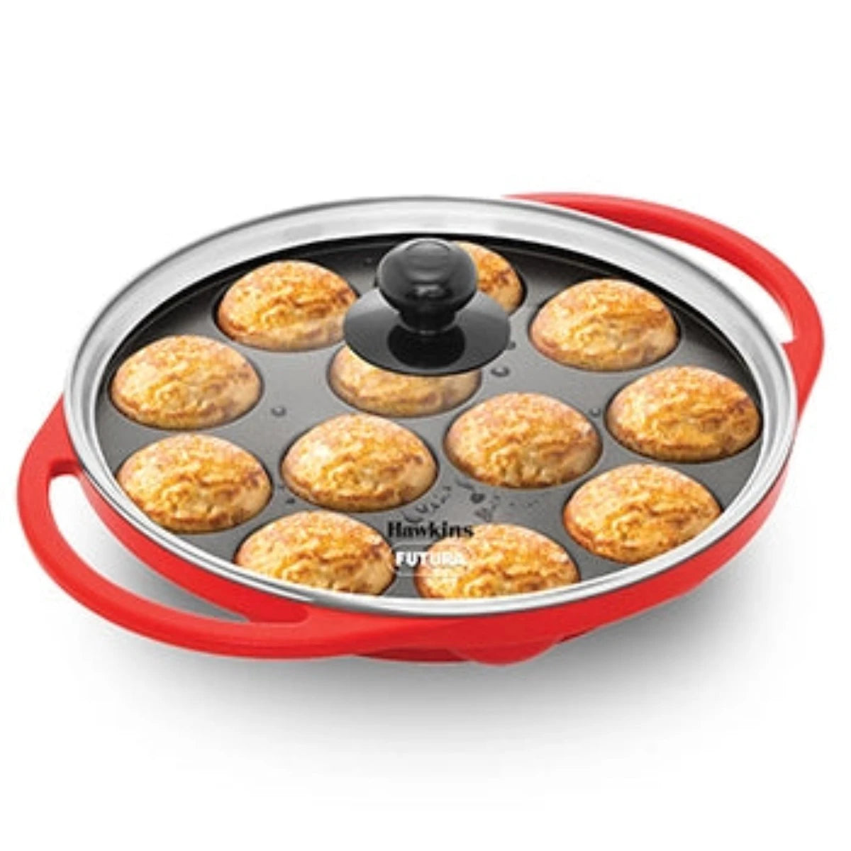 Hawkins Appe Pan with Glass Lid, Red