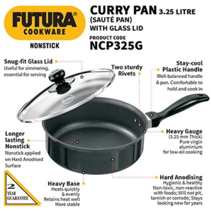 Futura Nonstick Sauté Pan/Curry Pan By Hawkins