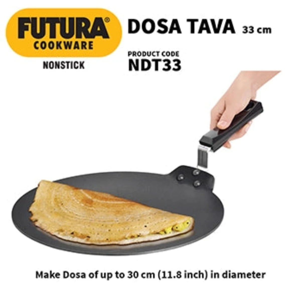 Futura Nonstick Dosa Tava/Tawa by Hawkins NDT33