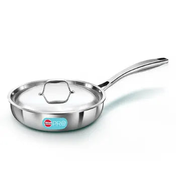 Hawkins Triply Stainless Steel 22 cm Frying Pan with SS lid (PSF22S)