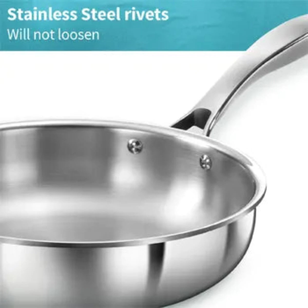 Hawkins Triply Stainless Steel 22 cm Frying Pan with SS lid (PSF22S)