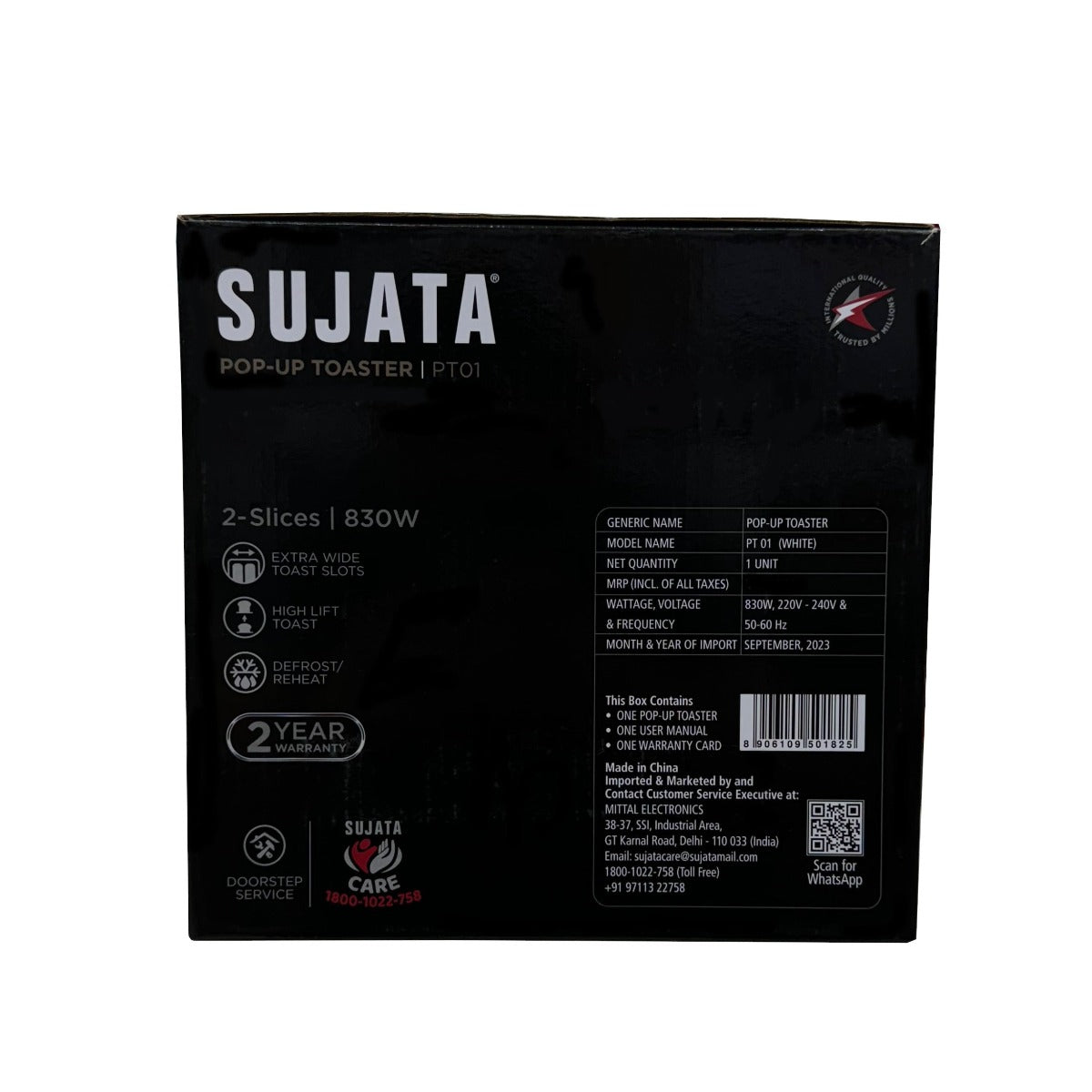 Sujata PT-01 POP-UP Toaster