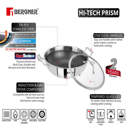 Bergner Hi-Tech Giro Wok/Kadhai