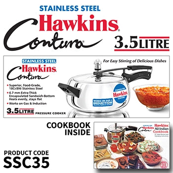 Hawkins Contura Stainless Steel Pressure Cooker | Induction Compatible