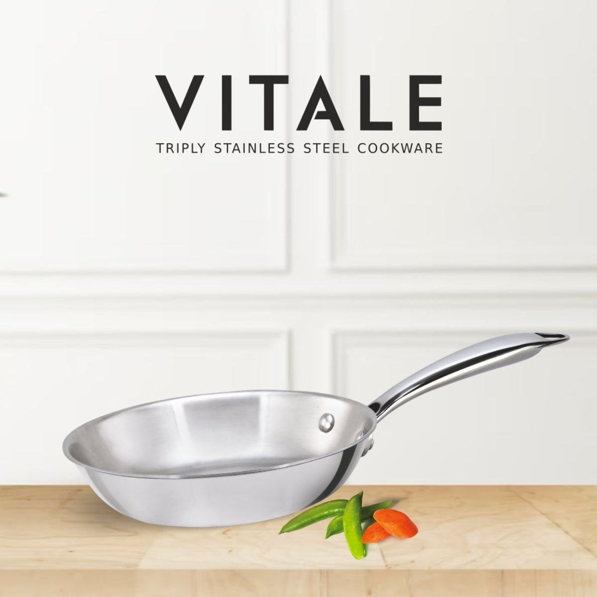 Alda Vitale Triply Stainless-Steel Fry Pan