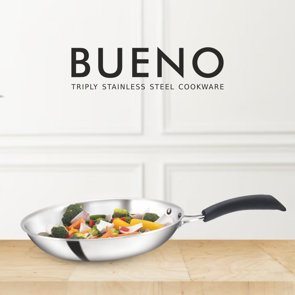 Alda Bueno Triply Stainless-Steel Fry Pan