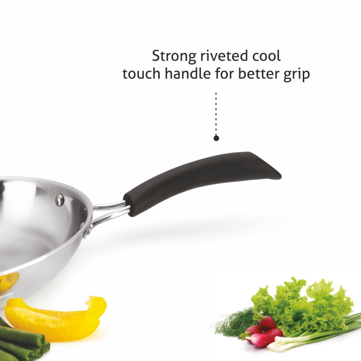 Alda Bueno Triply Stainless-Steel Fry Pan