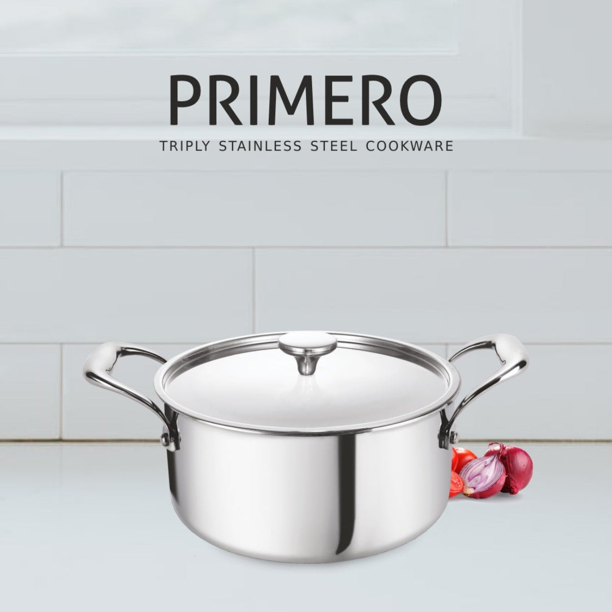 Alda Primero Tri-ply Stainless Steel Casserole with Lid