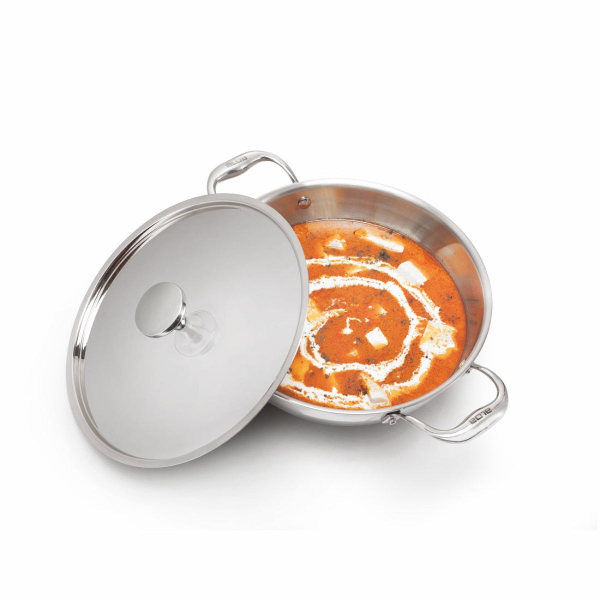 Alda Primero Tri-ply Stainless Steel Deep Wok With Lid