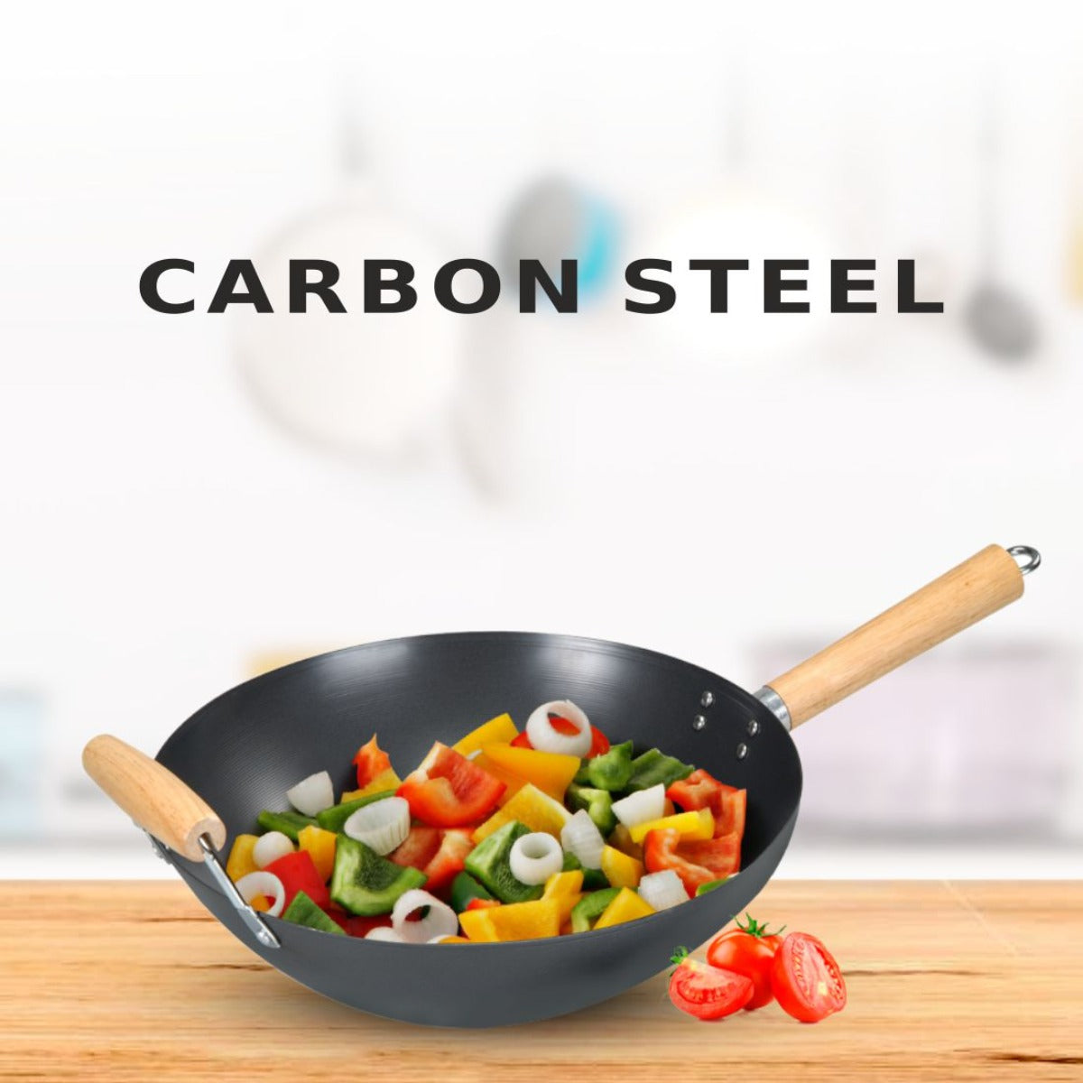 Alda Carbon Steel Wok Pan