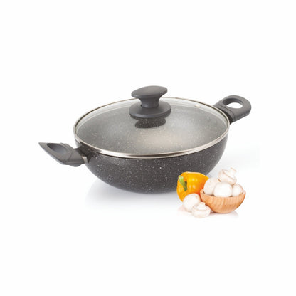 Alda Marbello Non Stick Deep Wok With Lid