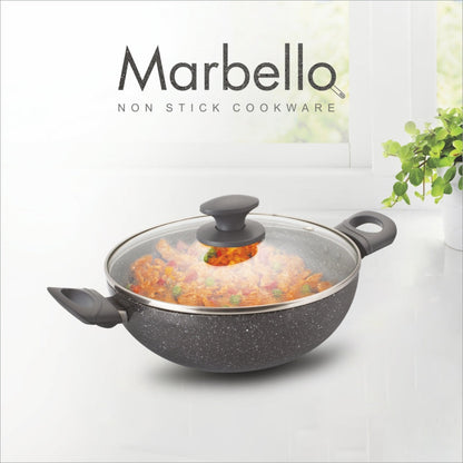 Alda Marbello Non Stick Deep Wok With Lid