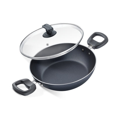 Judge Non Stick Kadhai with Glass Lid (26 cm) by Prestige