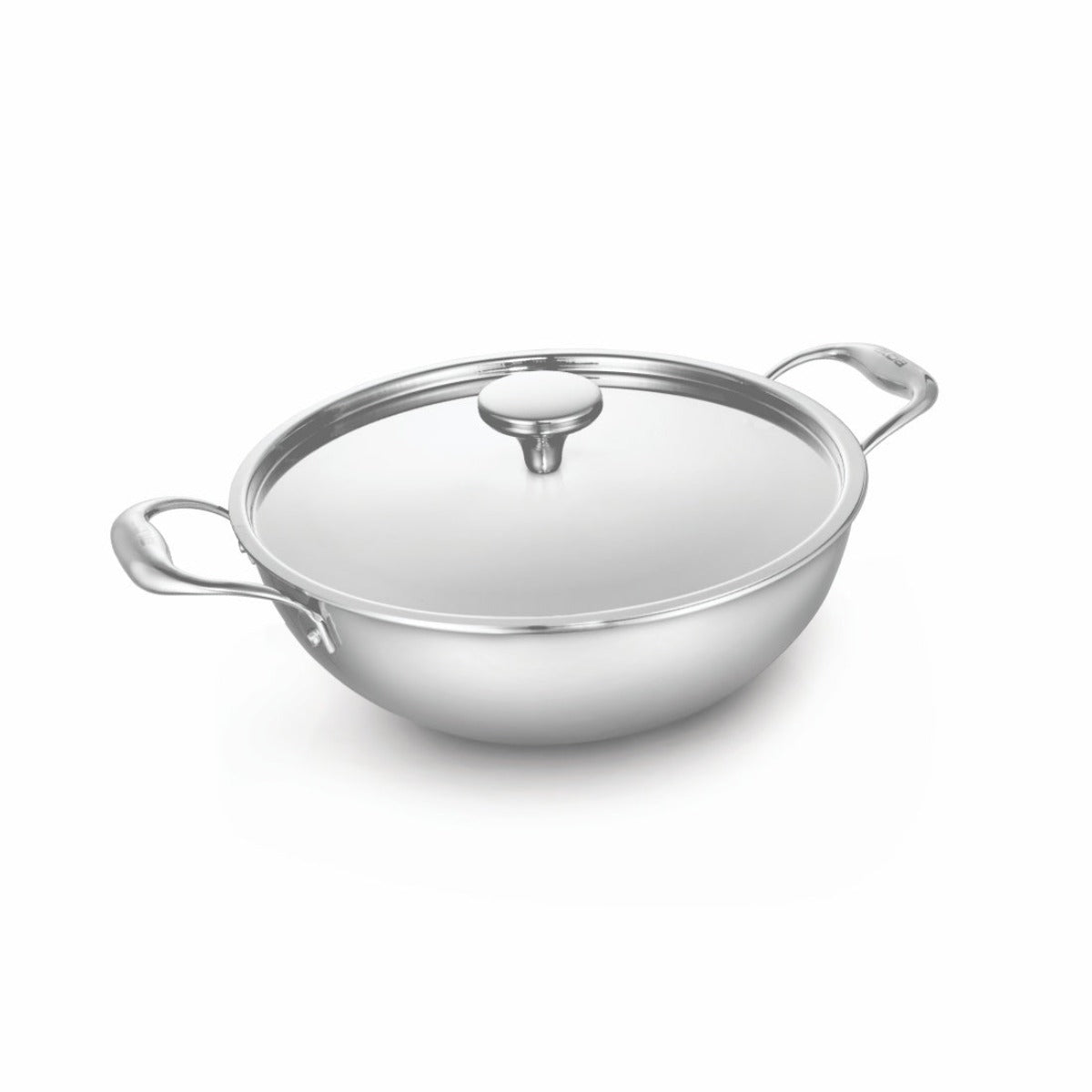 Alda Primero Tri-ply Stainless Steel Deep Wok With Lid