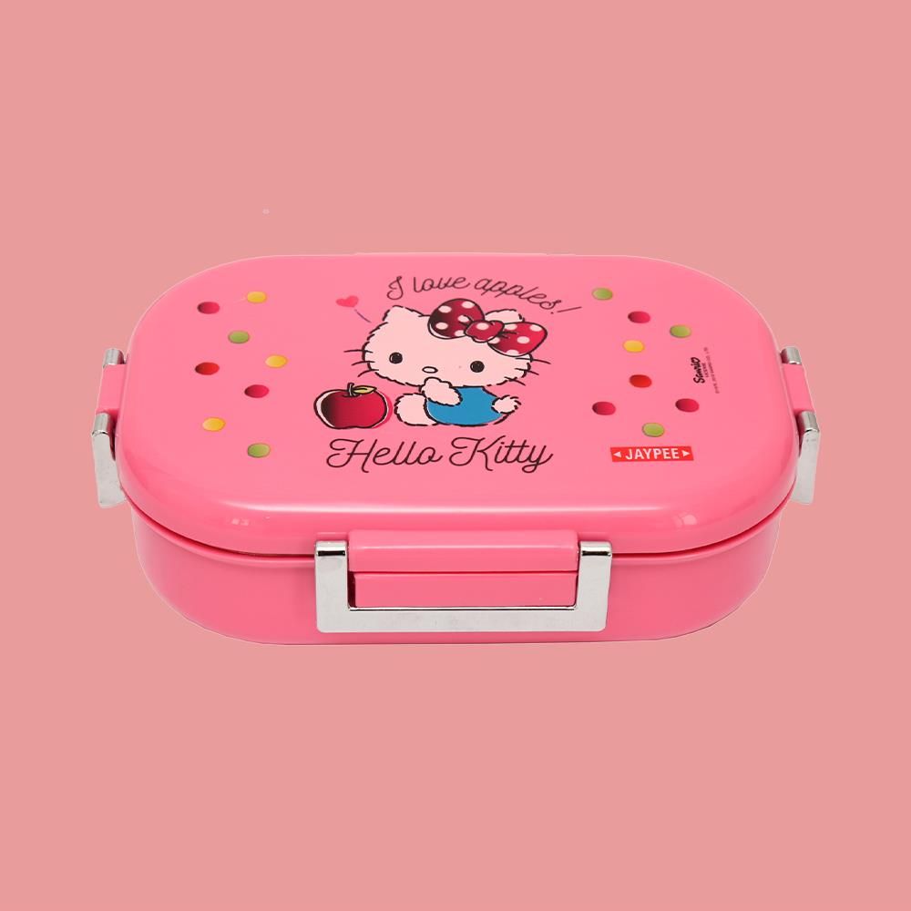 MISSTEEL LUNCH BOX Comes complete with a sabzi container, spoon and enough space for all your cuisine this lunchbox is portable and airtight.