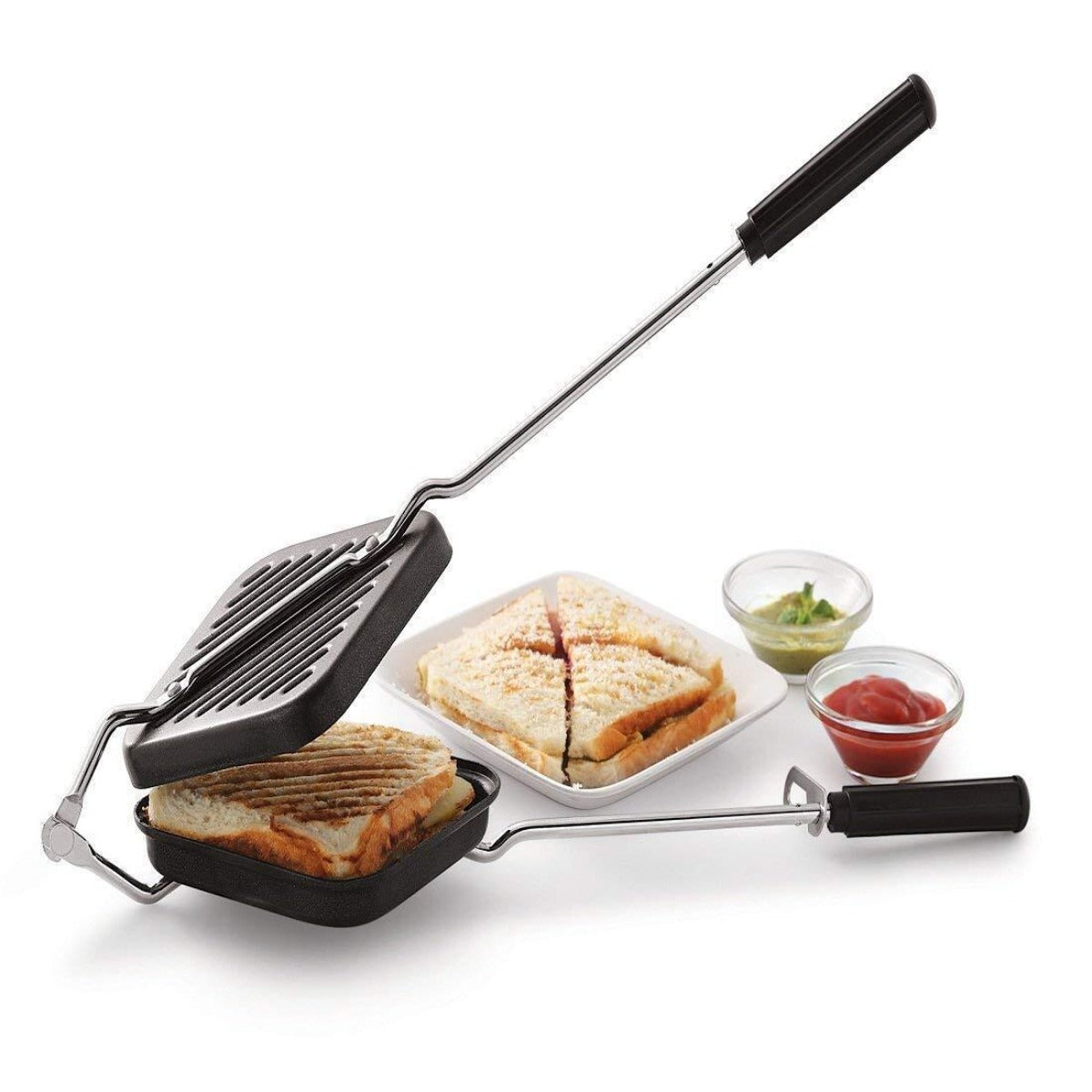 Non-Stick Handheld Grill and Toast Sandwich Maker