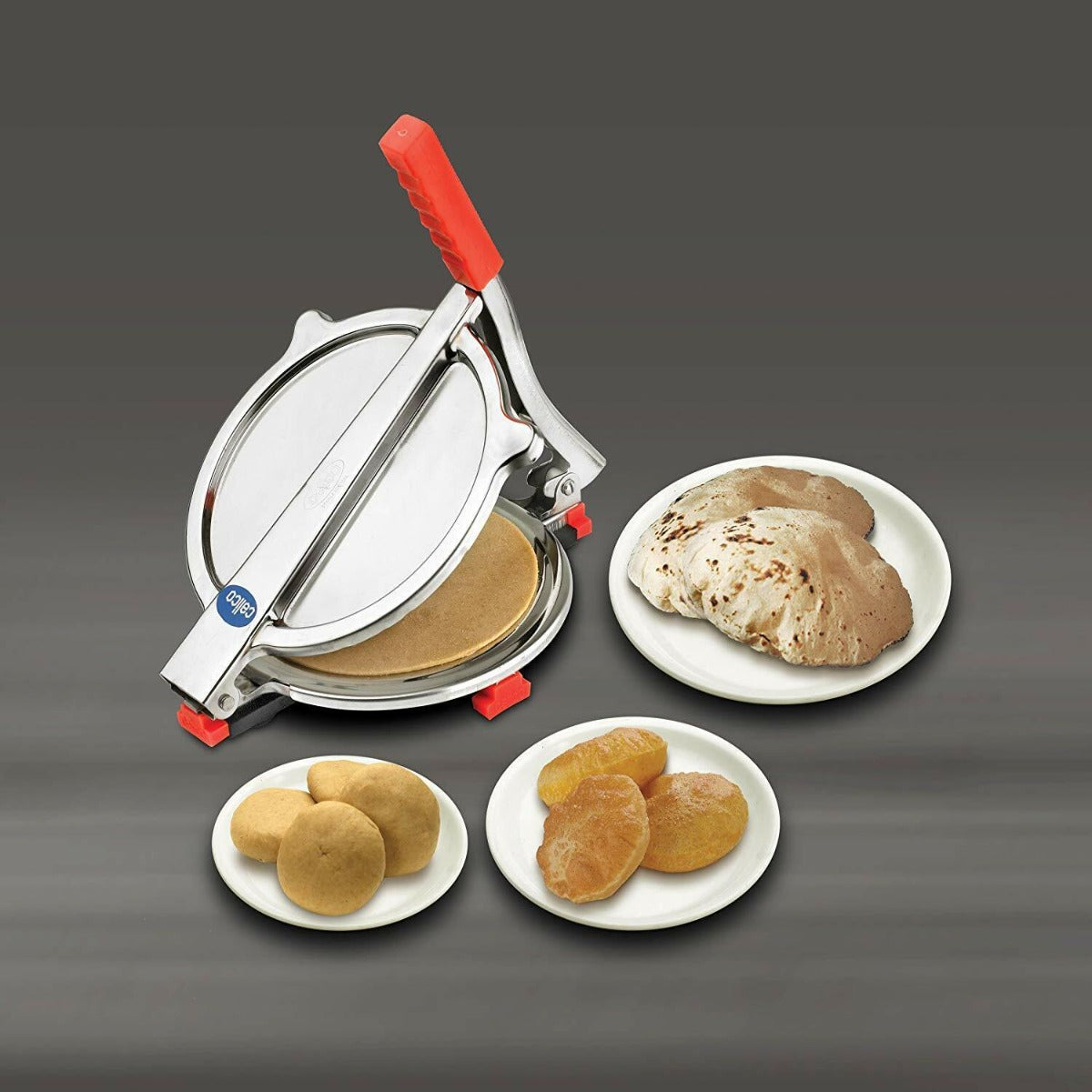 Stainless Steel Indian Puri/Roti Press Maker (Anti Skid Bottom)