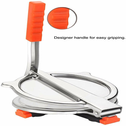 Stainless Steel Indian Puri/Roti Press Maker (Anti Skid Bottom)