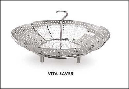 VITA SAVER Mazda SS Folding Steamer Steam Vegetable Basket