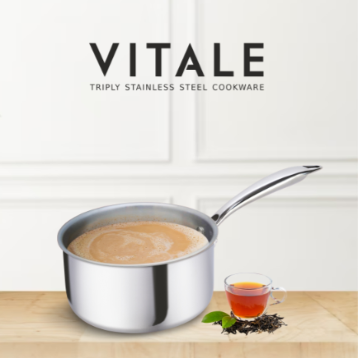 Alda Vitale Tri-Ply Stainless Steel Tea Pan