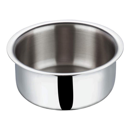 Vinod Platinum Triply Stainless Steel Tope Patila 1 Ltr 14 cm With Lid PTO14