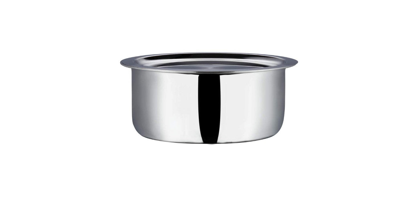 Vinod Platinum Triply Stainless Steel Tope Patila 1 Ltr 14 cm With Lid PTO14