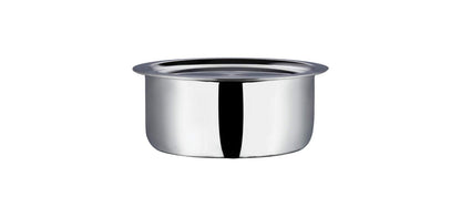 Vinod Platinum Triply Stainless Steel Tope Patila 1 Ltr 14 cm With Lid PTO14