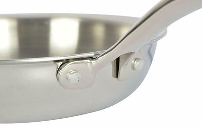 Vinod Platinum Triply Stainless Steel Fry pan 24 cm Induction Friendly PTF24