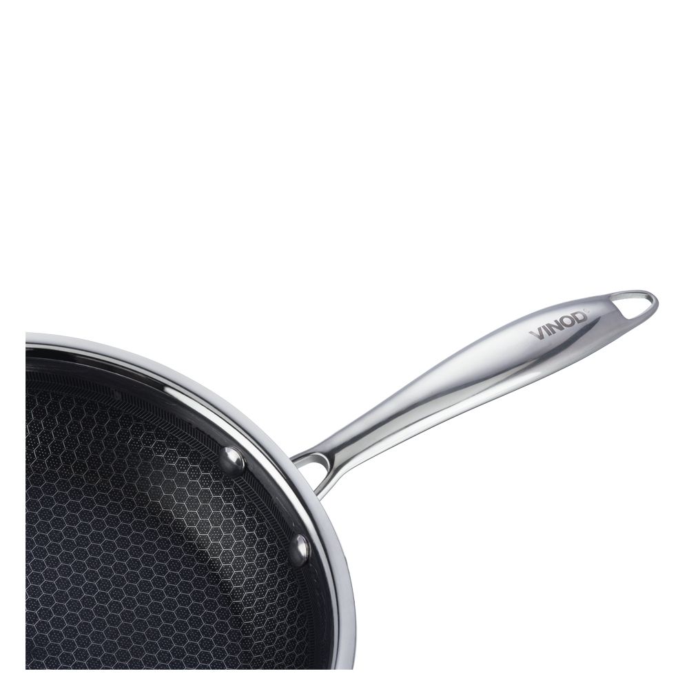 Vinod Platinum X Stainless Steel Nonstick Fry pan 20 cm Induction Friendly PXF20